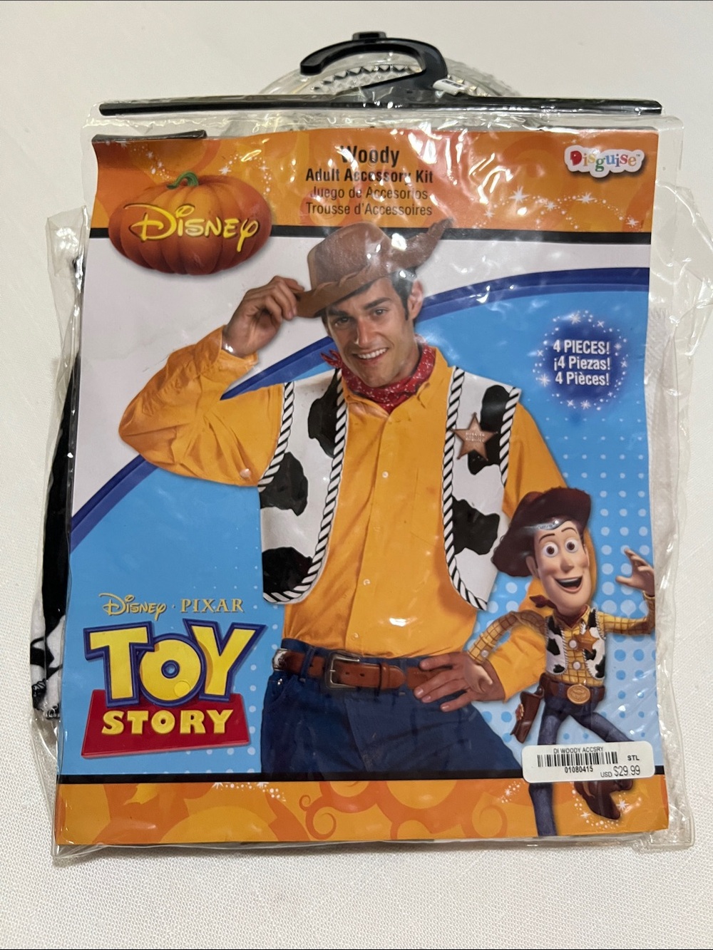 Disney Woody Costume Accessory Set - Yellow, Black & White